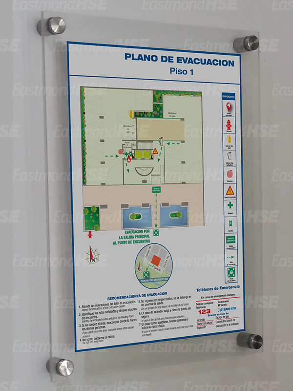 Plano de evacuación - Edificio A88